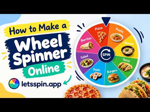 Preview of the video guide to making a wheel spinner online